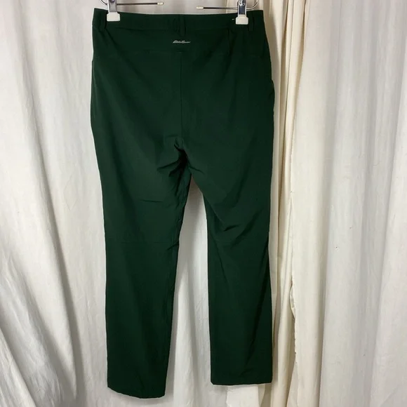 Eddie Bauer 10 2.0 Polar Fleece Lined Pants Forest Green Ice Fishing Snowshoeing - Picture 6 of 9